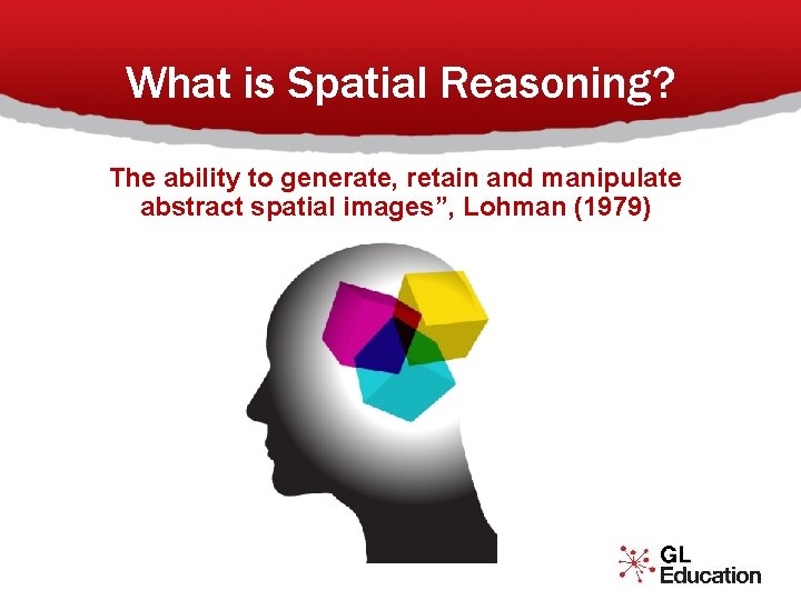 What is Spatial Reasoning? “ The ability to generate, retain and manipulate abstract spatial