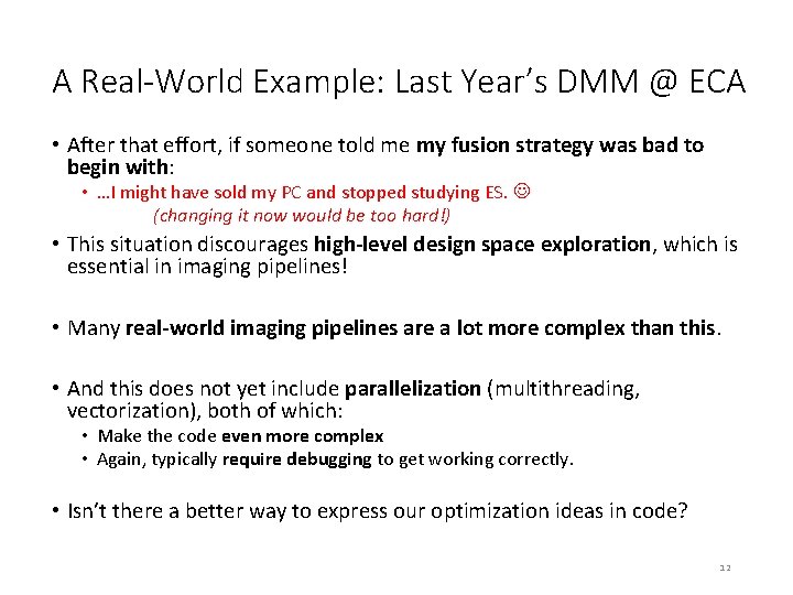 A Real-World Example: Last Year’s DMM @ ECA • After that effort, if someone A Real-World Example: Last Year’s DMM @ ECA • After that effort, if someone