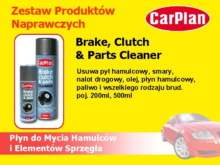 Zestaw Produktów Naprawczych Brake, Clutch & Parts Cleaner Usuwa pył hamulcowy, smary, nalot drogowy,