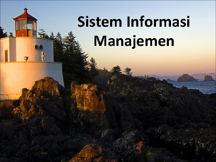 Sistem Informasi Manajemen 