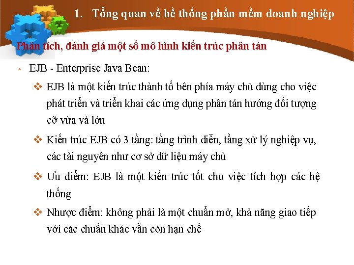 1. Tổng quan về hề thống phần mềm doanh nghiệp Phân tích, đánh giá