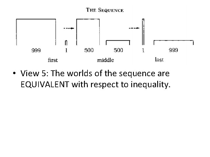 • View 5: The worlds of the sequence are EQUIVALENT with respect to • View 5: The worlds of the sequence are EQUIVALENT with respect to
