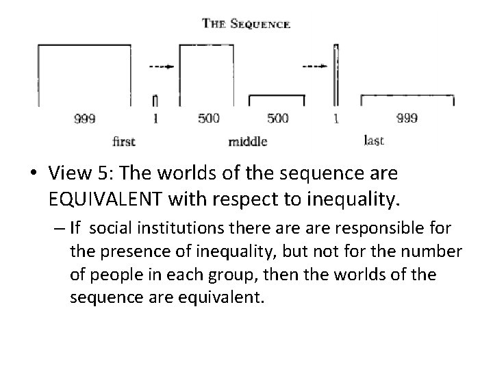 • View 5: The worlds of the sequence are EQUIVALENT with respect to • View 5: The worlds of the sequence are EQUIVALENT with respect to