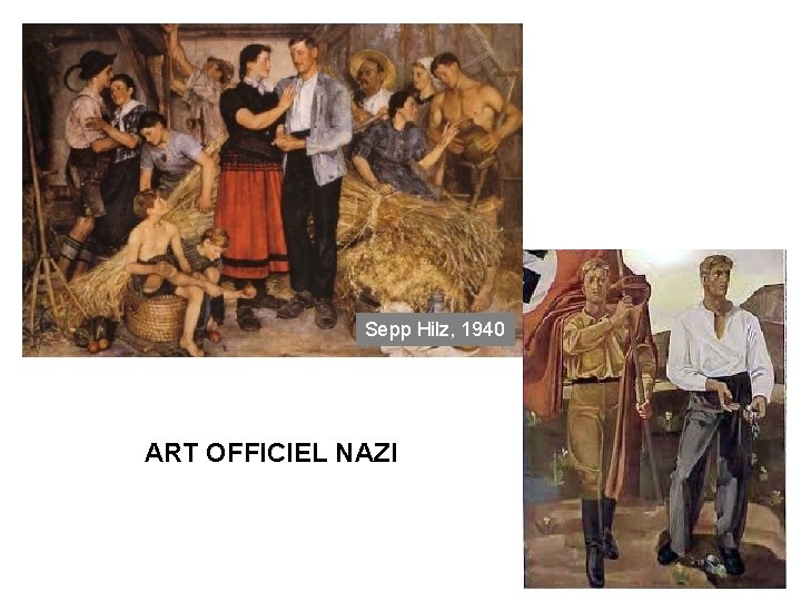 Sepp Hilz, 1940 ART OFFICIEL NAZI 