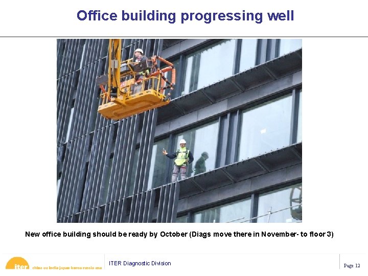 Office building progressing well New office building should be ready by October (Diags move Office building progressing well New office building should be ready by October (Diags move