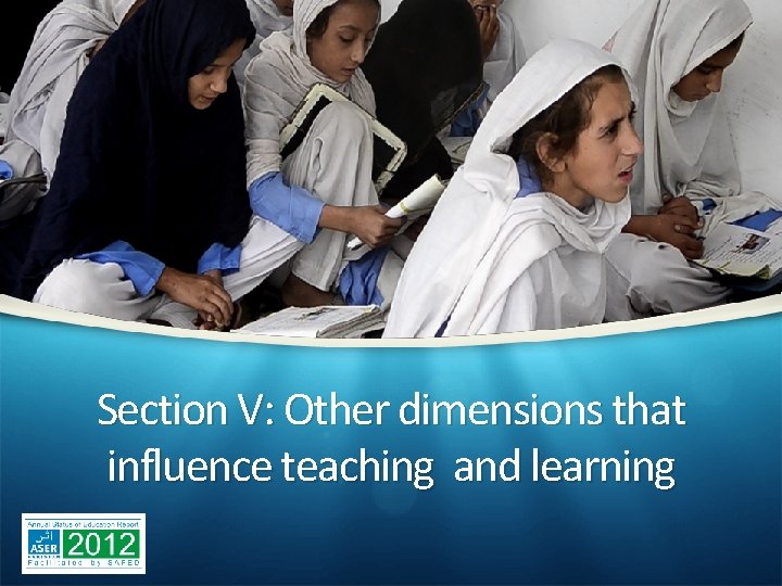 Section V: Other dimensions that influence teaching and learning 