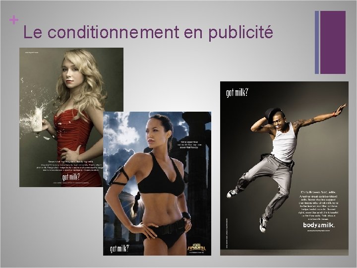 + Le conditionnement en publicité 