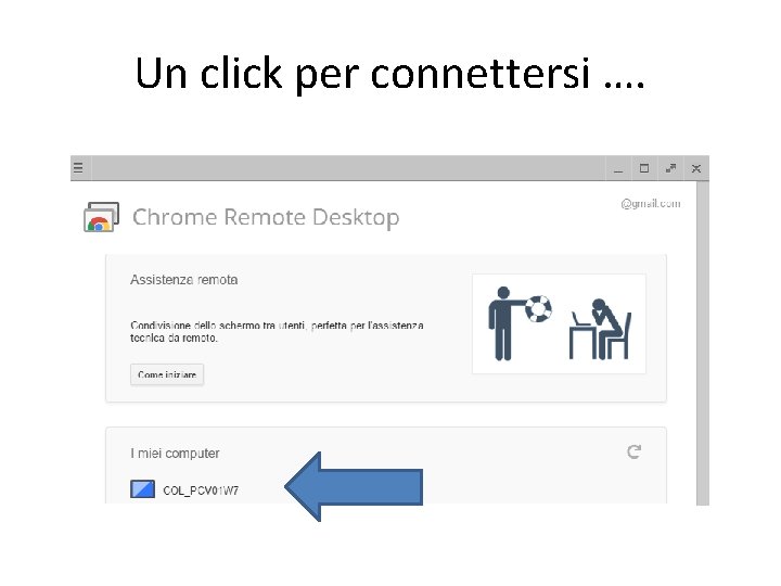 Un click per connettersi …. 