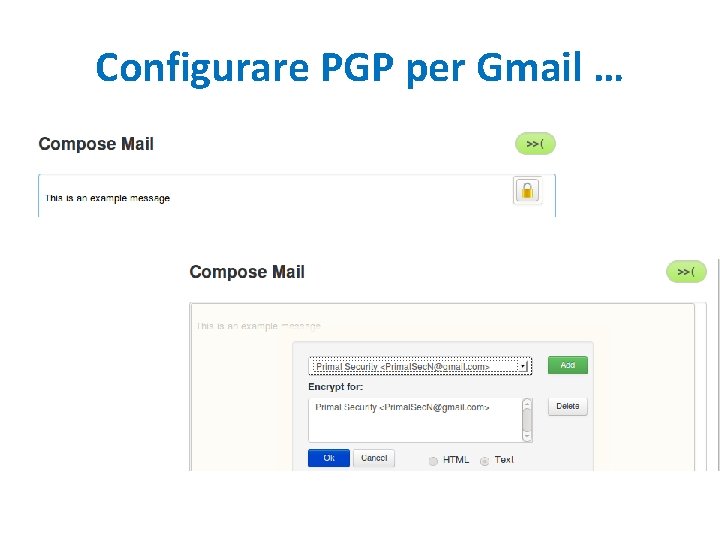 Configurare PGP per Gmail … 