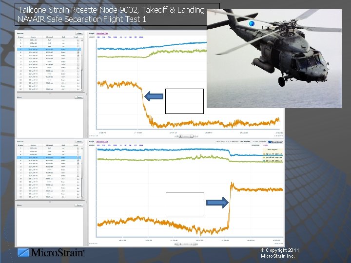Tailcone Strain Rosette Node 9002, Takeoff & Landing NAVAIR Safe Separation Flight Test 1