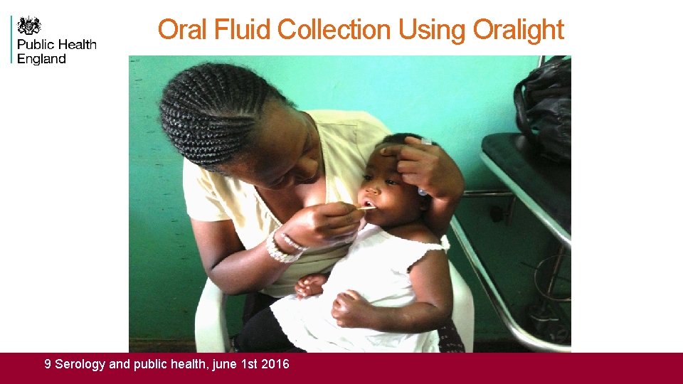 Oral Fluid Collection Using Oralight 9 Serology and public health, june 1 st 2016