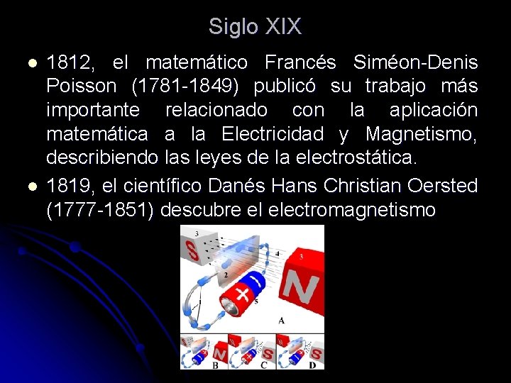 Siglo XIX l l 1812, el matemático Francés Siméon-Denis Poisson (1781 -1849) publicó su Siglo XIX l l 1812, el matemático Francés Siméon-Denis Poisson (1781 -1849) publicó su
