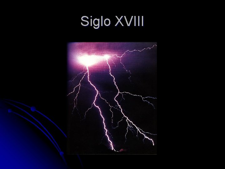 Siglo XVIII Siglo XVIII