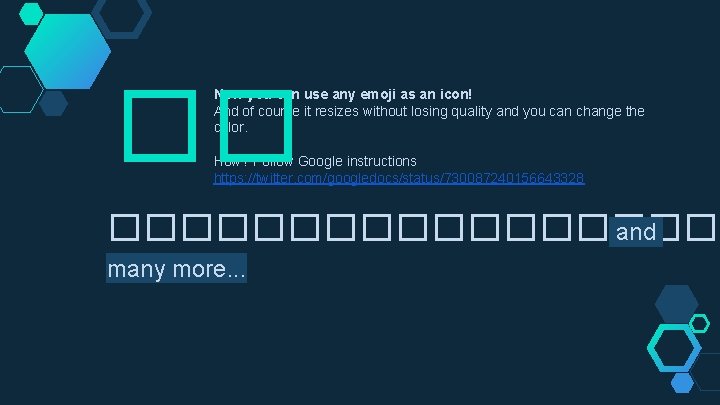 �� Now you can use any emoji as an icon! And of course it