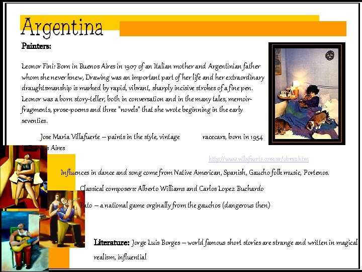 Painters: Leonor Fini: Born in Buenos Aires in 1907 of an Italian mother and