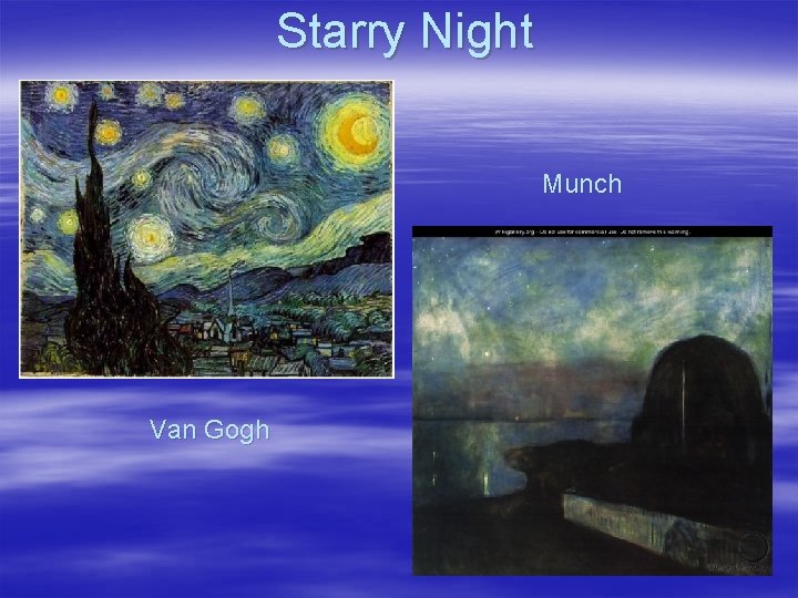 Starry Night Munch Van Gogh 