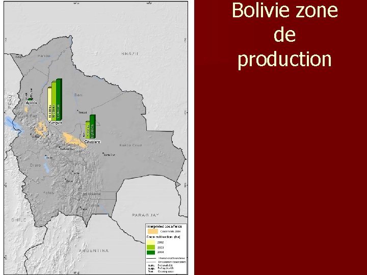 Bolivie zone de production Bolivie zone de production