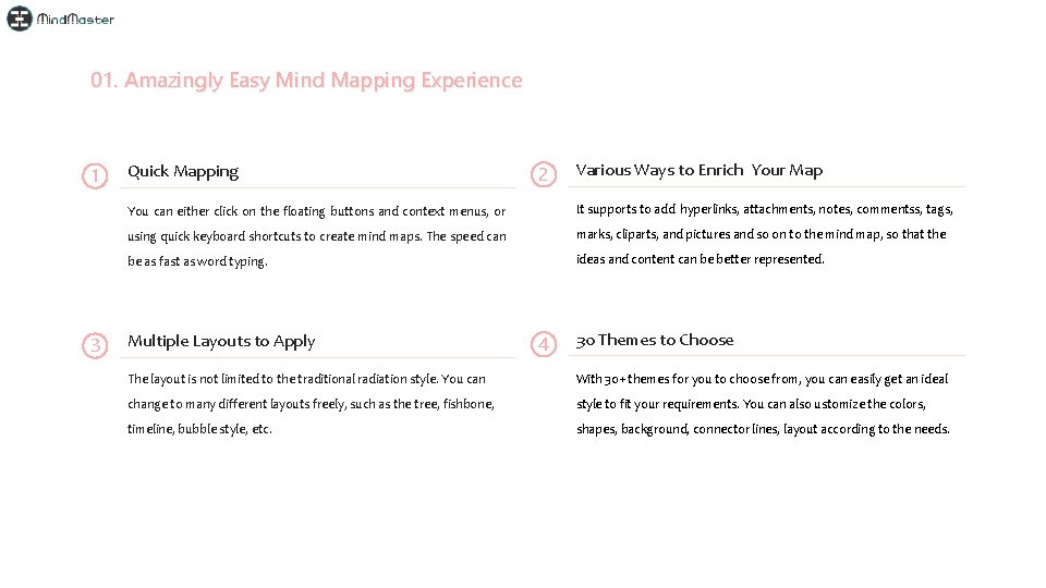 01. Amazingly Easy Mind Mapping Experience 1 3 Quick Mapping 2 Various Ways to