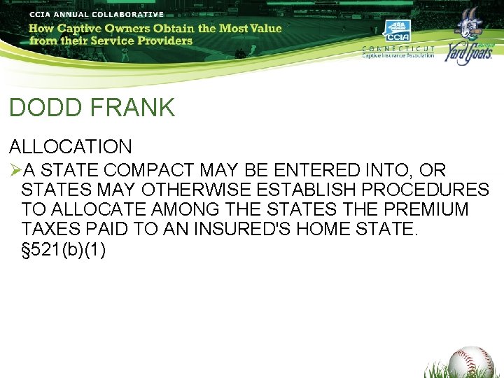 DODD FRANK ALLOCATION ØA STATE COMPACT MAY BE ENTERED INTO, OR STATES MAY OTHERWISE DODD FRANK ALLOCATION ØA STATE COMPACT MAY BE ENTERED INTO, OR STATES MAY OTHERWISE