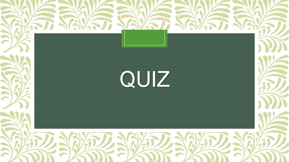 QUIZ QUIZ