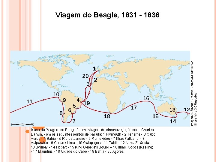Imagem: Sémhur / Creative Commons Attribution. Share Alike 3. 0 Unported Viagem do Beagle,