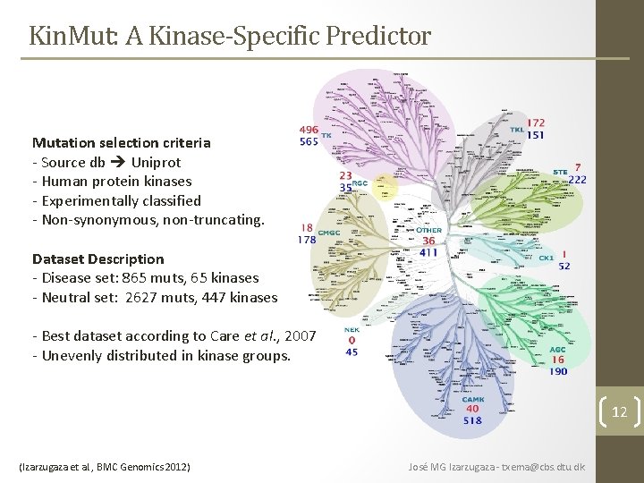 Kin. Mut: A Kinase-Specific Predictor Mutation selection criteria - Source db Uniprot - Human Kin. Mut: A Kinase-Specific Predictor Mutation selection criteria - Source db Uniprot - Human
