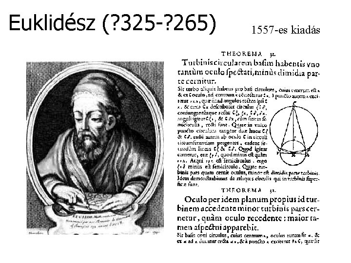 Euklidész (? 325 -? 265) 1557 -es kiadás 