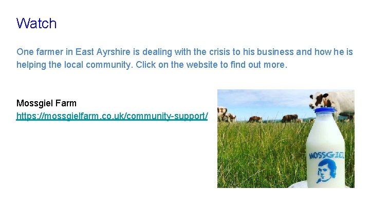 Watch One farmer in East Ayrshire is dealing with the crisis to his business