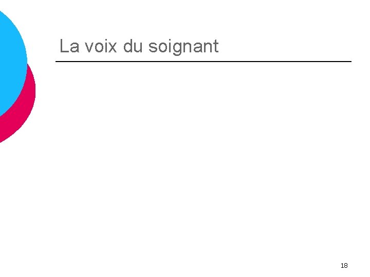 La voix du soignant 18 