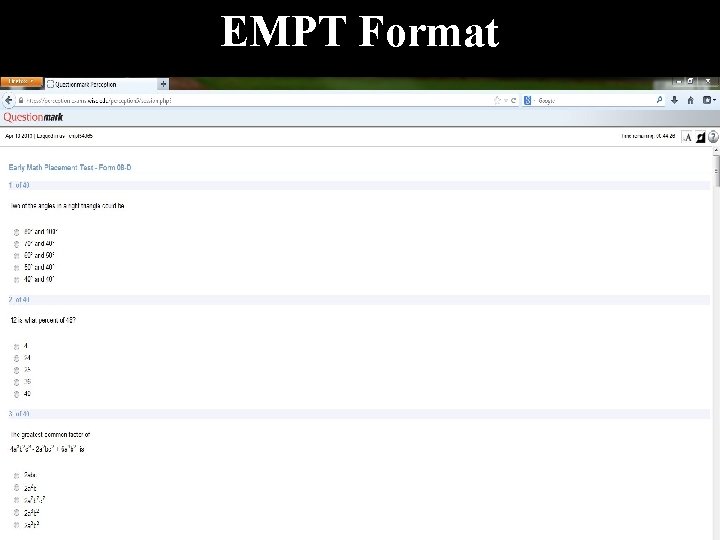 EMPT Format 