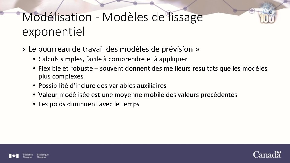 Modélisation - Modèles de lissage exponentiel « Le bourreau de travail des modèles de