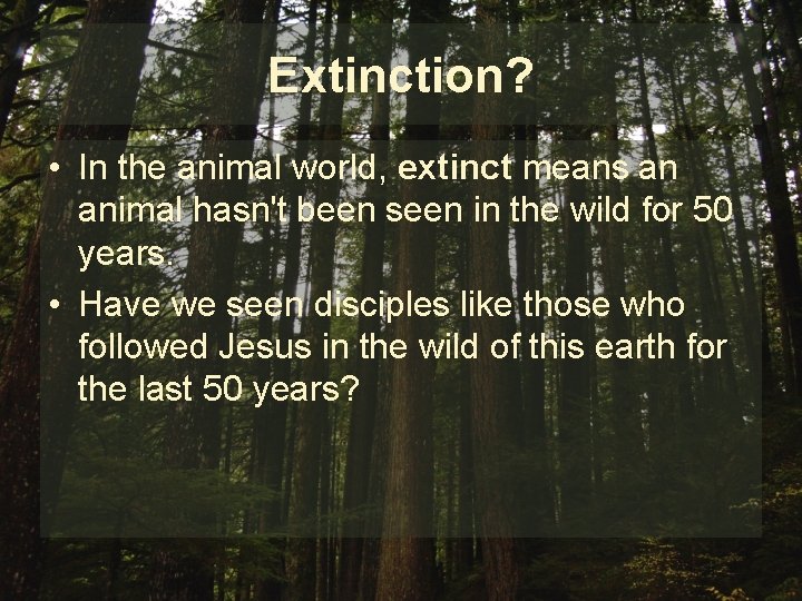 UNDER THREAT OF EXTINCTION THERE ARE MANY SPECIES