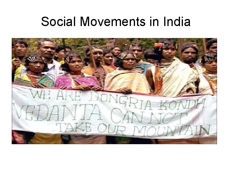 Social Movements in India 