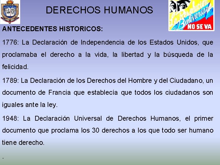 DEFENSA INTEGRAL DE LA NACIN IV DERECHOS HUMANOS