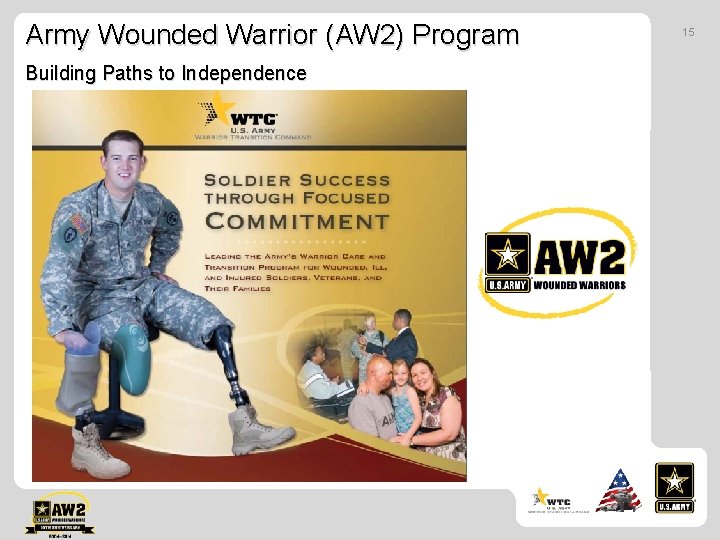 Army Wounded Warrior (AW 2) Program Building Paths to Independence 15 