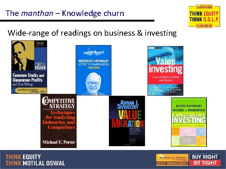 The manthan – Knowledge churn Wide-range of readings on business & investing 