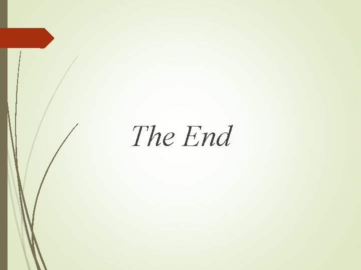 The End 