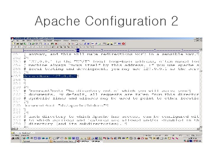 Apache Configuration 2 
