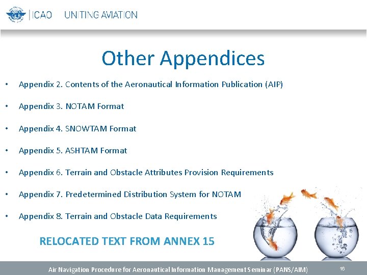 Other Appendices • Appendix 2. Contents of the Aeronautical Information Publication (AIP) • Appendix Other Appendices • Appendix 2. Contents of the Aeronautical Information Publication (AIP) • Appendix