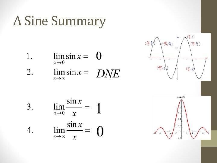 A Sine Summary 