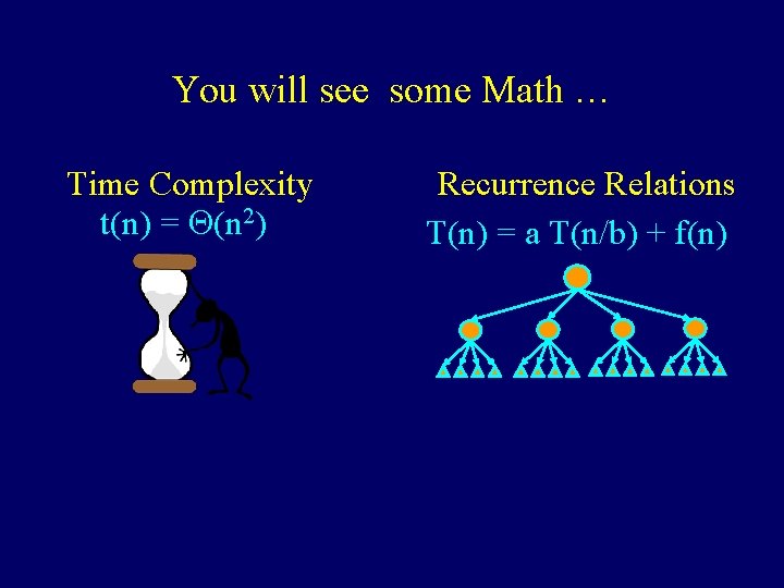 You will see some Math … Time Complexity t(n) = (n 2) Recurrence Relations