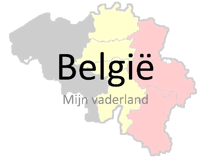 België Mijn vaderland 