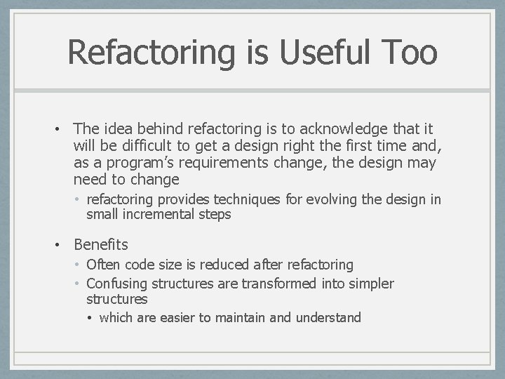 Informatics 122 Software Design II Lecture 7 Emily