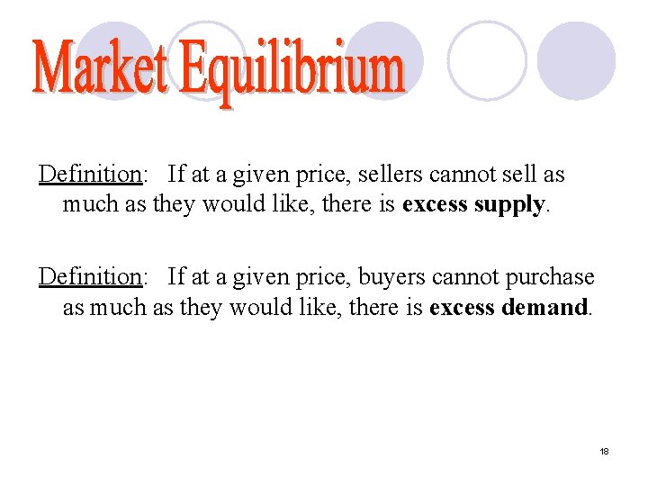 Definition: If at a given price, sellers cannot sell as much as they would