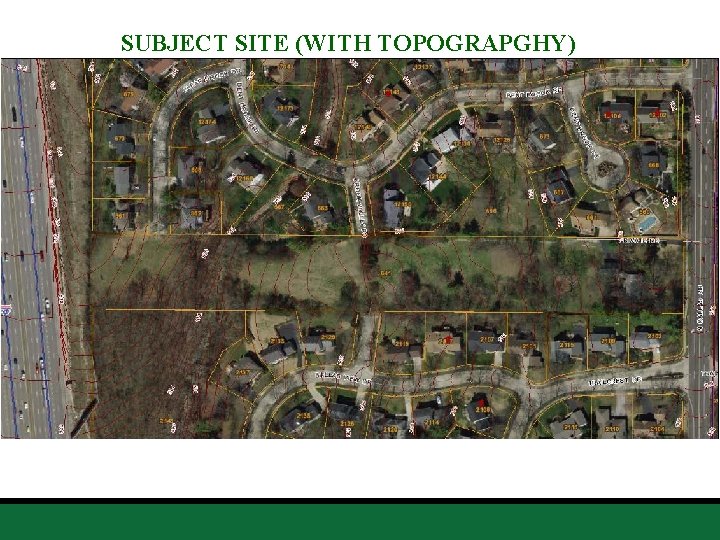 SUBJECT SITE (WITH TOPOGRAPGHY) 