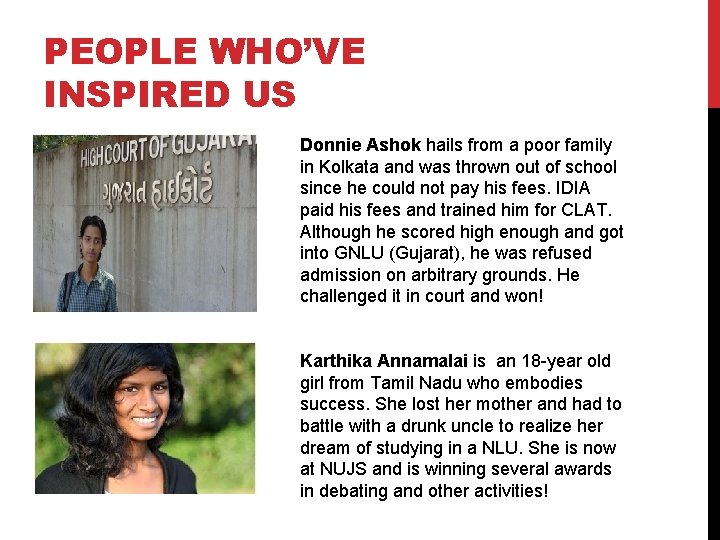 PEOPLE WHO’VE INSPIRED US Donnie Ashok hails from a poor family in Kolkata and PEOPLE WHO’VE INSPIRED US Donnie Ashok hails from a poor family in Kolkata and