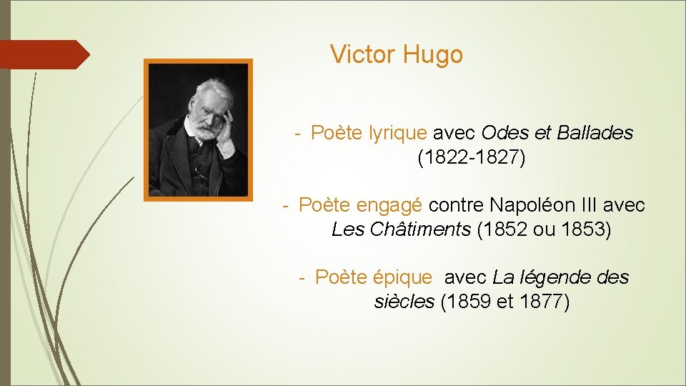 Victor Hugo - Poète lyrique avec Odes et Ballades (1822 -1827) - Poète engagé