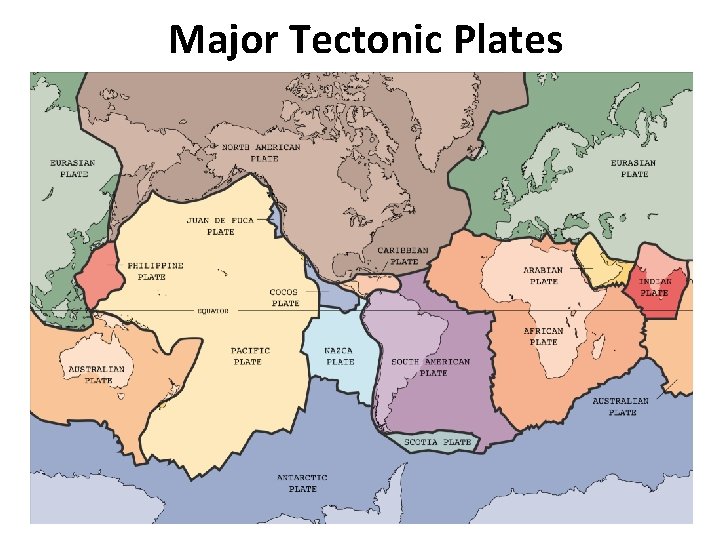 Major Tectonic Plates 