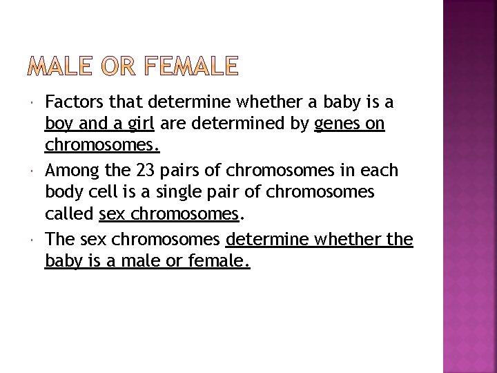  Factors that determine whether a baby is a boy and a girl are