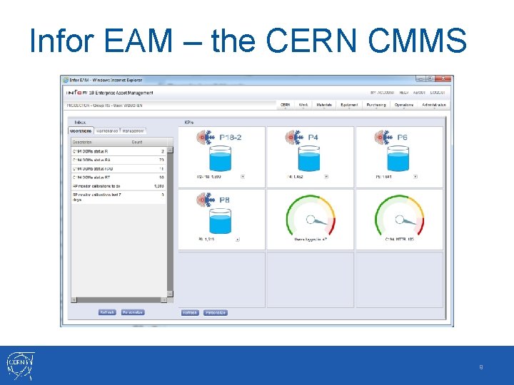 Infor EAM – the CERN CMMS 9 